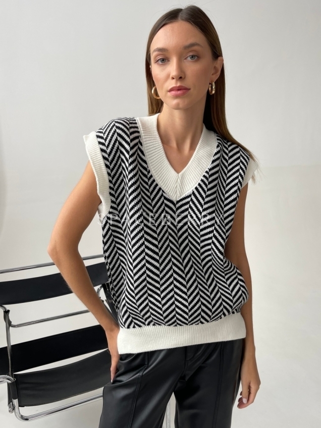 Женский домашний трикотажный жилет, вязаная офисная безрукавка, теплый джемпер оверсайз