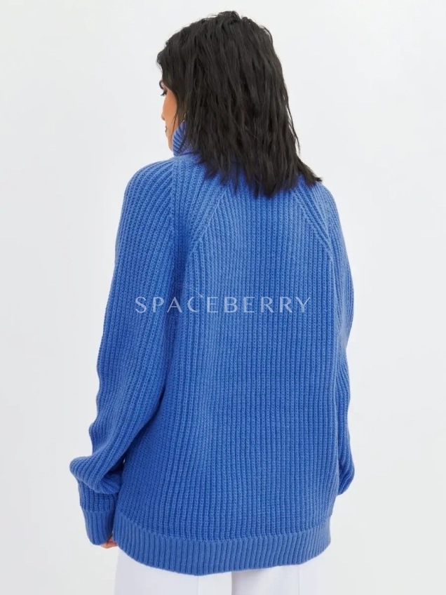 Женский вязаный свитер оверсайз, джемпер